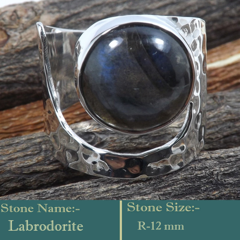 Labradorite Cab F - RSS837-Exclusive Wholesale 925 Sterling Silver Cab Gemstone Hamm