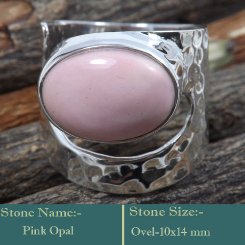 Pink Opal Cab I - RSS837-Exclusive Wholesale 925 Sterling Silver Cab Gemstone Hamm