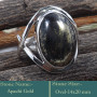 Apachi Gold Cab A - RSS835-Amazing Cab Gemstones Wholesale 925 Silver Handmade Ring
