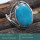 Arizona Turquoise Cab D - RSS835-Amazing Cab Gemstones Wholesale 925 Silver Handmade Ring