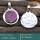 Colbat Calcite Druzy A - SD598-Wholesale Cut Gemstone 925 Silver Symbol of Om Design Pend