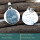 Aquamarine F - SD598-Wholesale Cut Gemstone 925 Silver Symbol of Om Design Pend