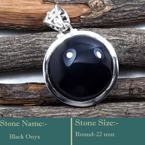 Black Onyx Cab A - ISP705-Lovely Design 925 Sterling Silver Cab Gemstone Wholesale