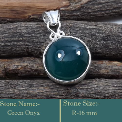 Green Onyx Cab G - ISP705-Lovely Design 925 Sterling Silver Cab Gemstone Wholesale