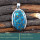 Blue Copper Turquoise Cab A - ISP704-Glorious Look Cab Gemstones 925 Sterling Silver Designer