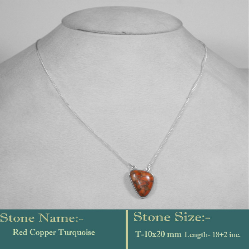 Red Copper Turquoise Cab F - BZN986-Fashionable Designer 925 Solid Sterling Silver Made Bezal