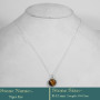 Tiger Eye Cab C - BZN985-Awesome Collection 925 Sterling silver Bejal Necklace wit