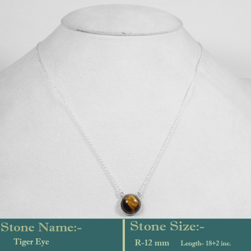 Tiger Eye Cab C - BZN984-Gorgeous Look Solid 925 Sterling silver with Gemstones Be