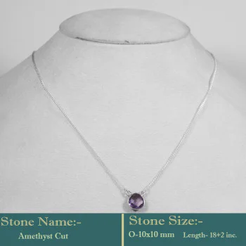 Amethyst Cut H - BZN983-Solid 925 Sterling Silver Awesome Semiprecious Cut Gemsto Amethyst Cut H - BZN983-Solid 925 Sterling Silver Awesome Semiprecious Cut Gemsto