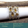 Citrine Cut J - STK944-Fabulous Look Stacking Cut Gemstone 925 Sterling Silver W