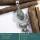 Labradorite Rough & Blue Topaz O - RPP987-Stunning Rough Gemstone Design 925 Silver Pendant