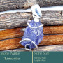 Tanzanite Rough F - RPP985-Gorgeous New Rough Gemstone 925 Silver Pendant Wholesale