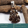 Astrophyllite Rough C - SPS942-925 Silver Prong Setting Pendant Sparkling Astrophyllite