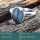 Labradorite Cut A - PSR765-925 Silver Ring Faceted Cut Gemstone Trendy Look Wholesal