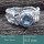 Blue Topaz Cut E - SCR810-Superb Design 925 Silver Ring Cut Gemstone Wholesale Indi