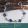 Tanzanite Rough & Cut Blue Topaz A - RGB996-Gorgeous Rough Gemstone 925 Silver Bracelet Wholesale Ind