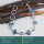 Aquamrine Rough & Blue Topaz Cut B - RGB996-Gorgeous Rough Gemstone 925 Silver Bracelet Wholesale Ind