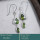 Peridot Cut A - CES948-New Design Casting Earring 925 Sterling Silver Cut Gemsto