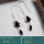 Garnet Cut C - CES948-New Design Casting Earring 925 Sterling Silver Cut Gemsto