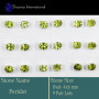 9 Pair Peridot Cut F - SSE852-4x6mm Oval 9 Pair Lots Stud Earrings Cut Gemstone 925 Ste