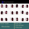 9 Pair Rhodolite Cut O - SSE852-4x6mm Oval 9 Pair Lots Stud Earrings Cut Gemstone 925 Ste