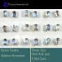 9 Pair Rainbow Moonstone Cab D - SSE851-4x6mm Oval 9 Pair Lots Stud Earrings Cab Gemstone 925 Sil