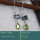 Mystic & Peridot Cut B - BZE740-Stunning look 925 Silver Earrings Cut Gemstone Wholesale
