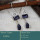 Iolite Cut F - BZE740-Stunning look 925 Silver Earrings Cut Gemstone Wholesale