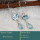 Blue Topaz Cut O - BZE740-Stunning look 925 Silver Earrings Cut Gemstone Wholesale