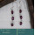Rhodolite Cut D - BZE735-Awesome Handmade Design Bezel Earrings 925 Silver Cut Gem