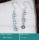 Blue Topaz Cut D - BZE734-Stunning Solid 925 Silver Bezel Earrings Cut Gemstone Who