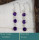 Amethyst Cut O - BZE734-Stunning Solid 925 Silver Bezel Earrings Cut Gemstone Who