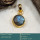 Labradorite Cut A - CMJ870-925 Silver 18K Gold Plated Pendant Labradorite Cut Gemsto
