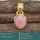 Rhodochrosite Cab C - CMJ856-Amazing 18K Gold Plated Pendant 925 Sterling Silver Whole