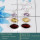 Amethyst, Garnet, & Citrine Cut H - BZE731-Solid 925 Silver Bezel Earrings Cut Gemstone Wholesale In
