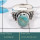 Larimar Cab D - SDR592-Stunning 925 Silver Designer Ring Cab Gemstone Blue Larim
