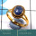 Tanzanite Cab D - CMJ850-Superb 925 Silver 18K Gold Plated Ring Cab Gemstone Whole