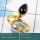 Sun Stone Cab I - CMJ850-Superb 925 Silver 18K Gold Plated Ring Cab Gemstone Whole