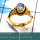 Rainbow Moonstone Cut C - CMJ848-Amazing Solid 925 Silver 18K Gold Plated Ring Cut Gemston