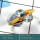 Blue Topaz Cut F - CMJ848-Amazing Solid 925 Silver 18K Gold Plated Ring Cut Gemston