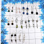 10 Pairs Mix Cab & Cut Stone E - BDA950-10 Pairs Mix Lots Cut & Cab Gemstone Earrings 925 Sterlin