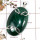 Malachite Cab G - ISP703-Gorgeous Green Malachite Cab Gemstone Chunky Pendant 925