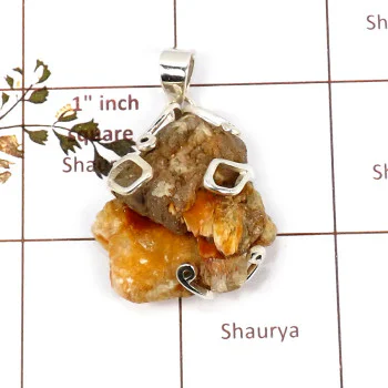 Vanadinite A - ISP688-Amazing Vanadinite Gemstone Pendant 925 Sterling Silver W Vanadinite A - ISP688-Amazing Vanadinite Gemstone Pendant 925 Sterling Silver W