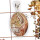 Crazy Lace Agate D - BPS946-Exclusive Gemstone Crazy Lace Agate Handmade Bezel Pendan