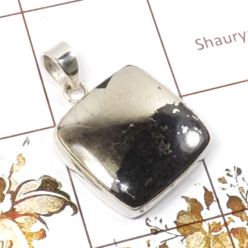 Pyrite A - ISP684-Indian Company Wholesale Handmade Pendants 925 Sterling S