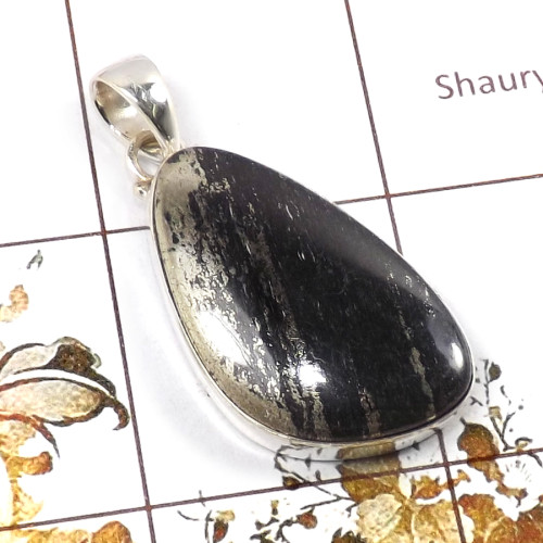 Pyrite B - ISP684-Indian Company Wholesale Handmade Pendants 925 Sterling S