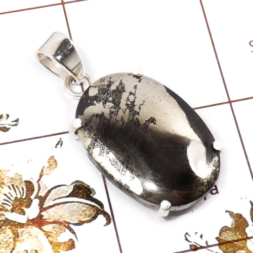 Pyrite D - ISP684-Indian Company Wholesale Handmade Pendants 925 Sterling S