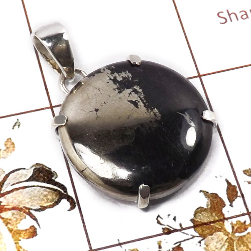 Pyrite H - ISP684-Indian Company Wholesale Handmade Pendants 925 Sterling S