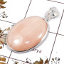 Pink Opal Cab A - BPS930-Exclusive Pink Opal Gemstone Bezel Pendant 925 Sterling S