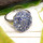 Tanzanite Cut D - SFJ935-Party Wear 925 Sterling Silver Ring Tanzanite Cut Gemston
